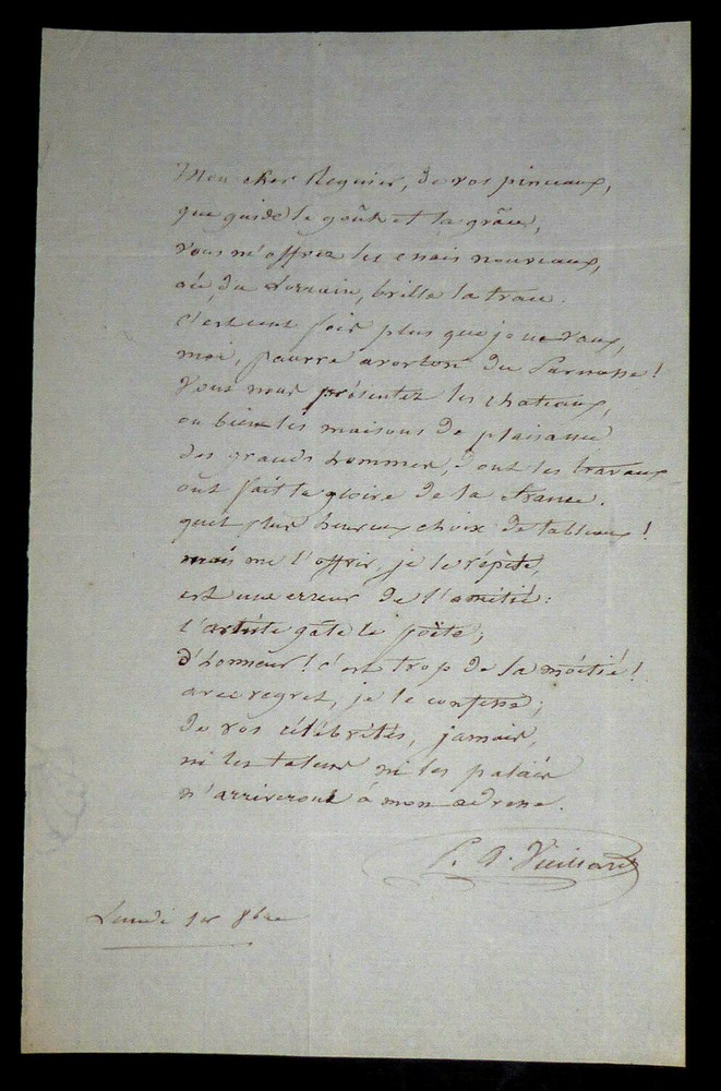 OLD MAN (DE BOISMARTIN) Pierre-Angelo - SIGNED AUTOGRAPH LETTER