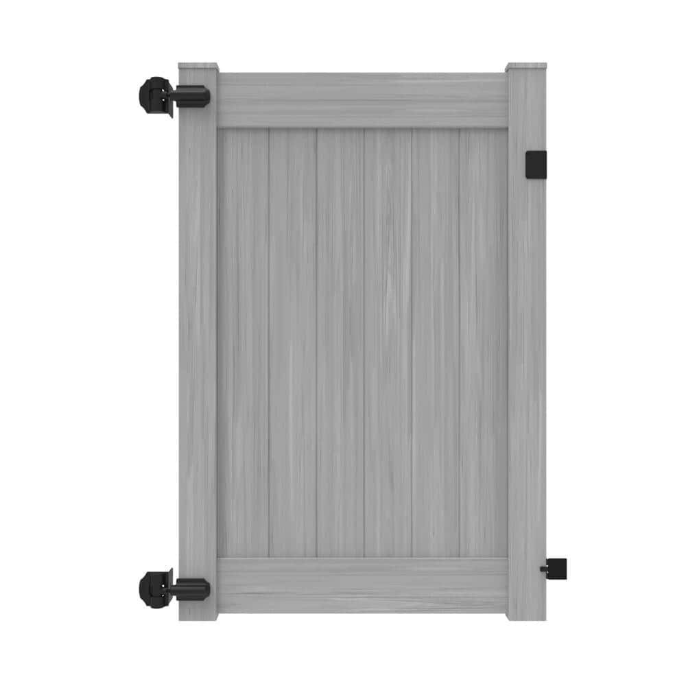 6ft x 4.6in Coastal Cedar Vinyl Fence Gate by Linden