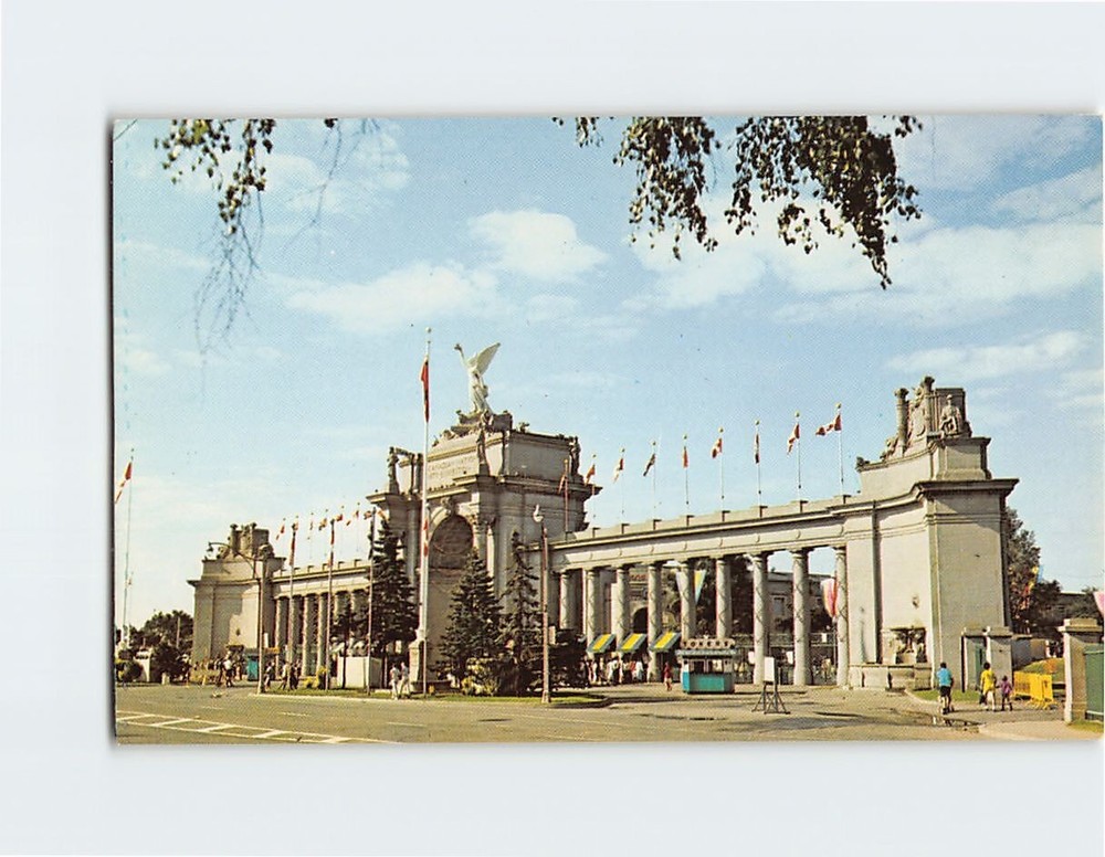 Postcard Princes' Gates Canadian National Exhibition Toronto Canada