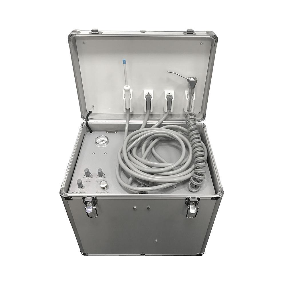 Portable Mobile Dental Delivery Unit Rolling Case with Suction Syringe