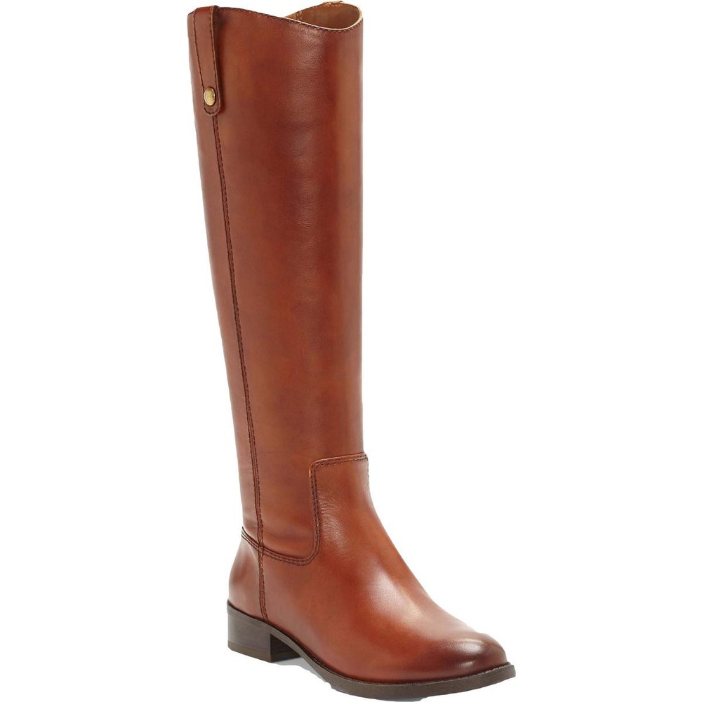 INC Womens Fawne Brown Leather Tall Riding Boots Shoes 5 Medium (B,M)  7499