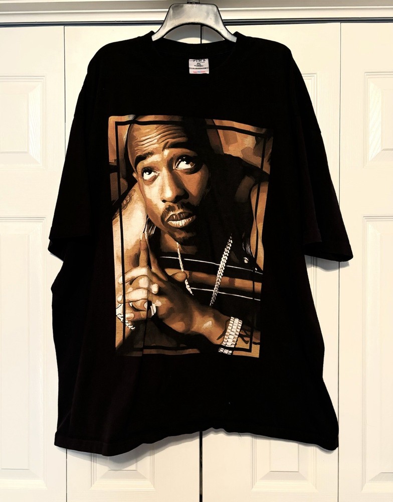 Vintage 90s Tupac Shakur T Shirt Mens Size XXXL 2pac Memorial Rap Hip Hop