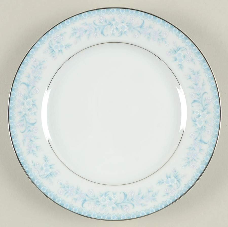 Sango Blue Lace Salad Plate 647264