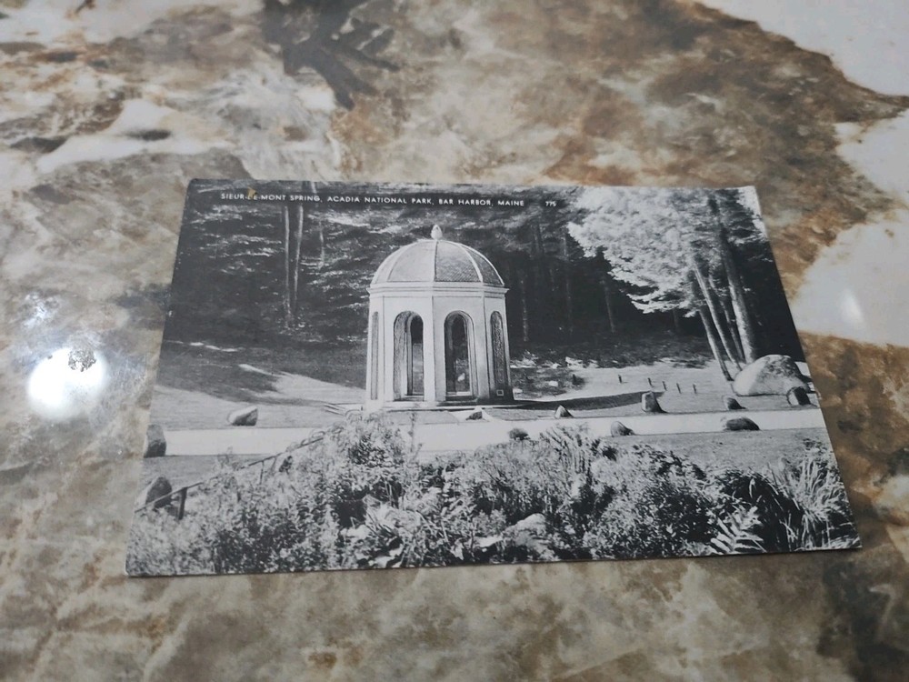 Sieur De Mont Spring Acadia National Park Bar Harbor Maine ME POSTCARD 633-image
