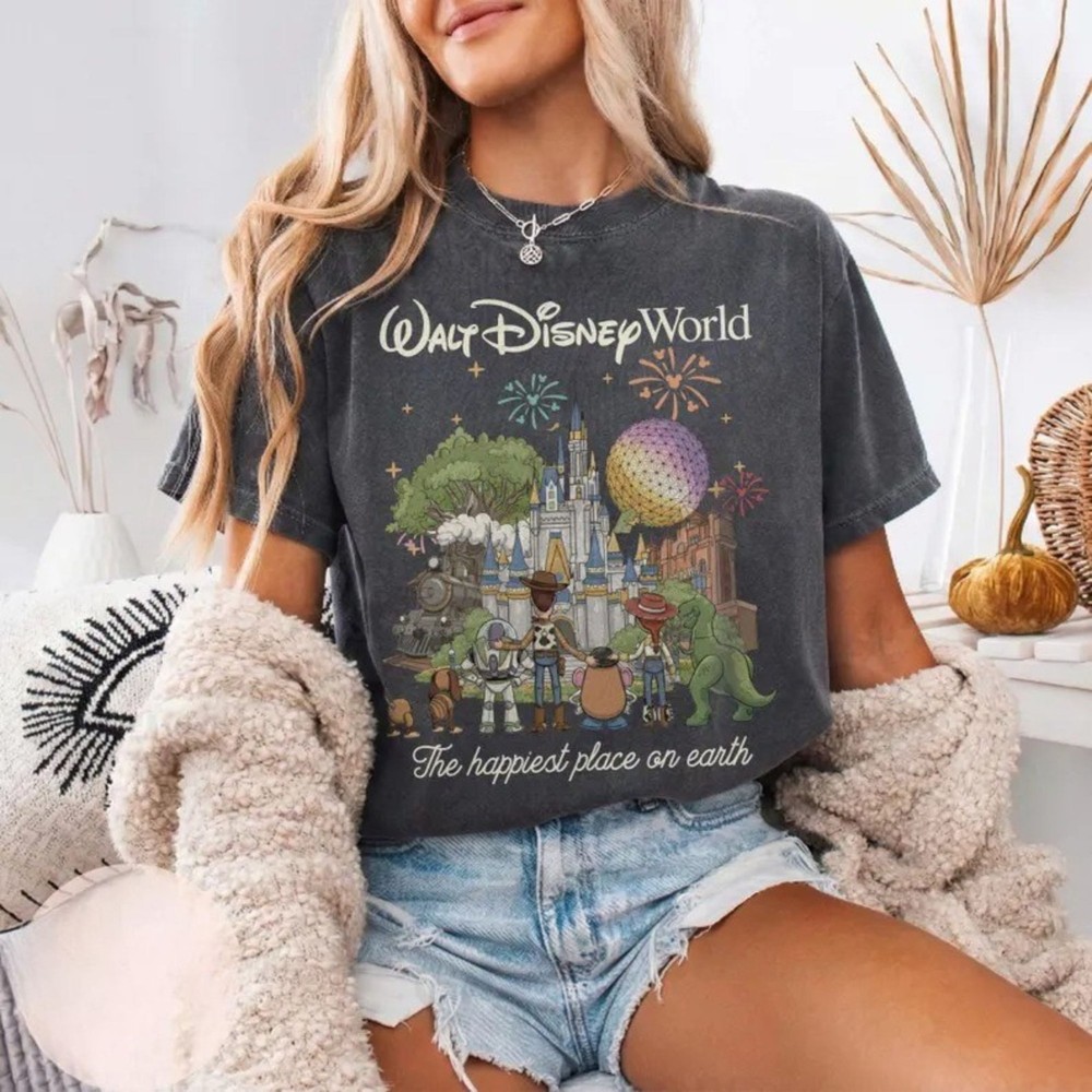Vintage Walt Disneyworld The Happiest Place On Earth Shirt, Disney World 2026