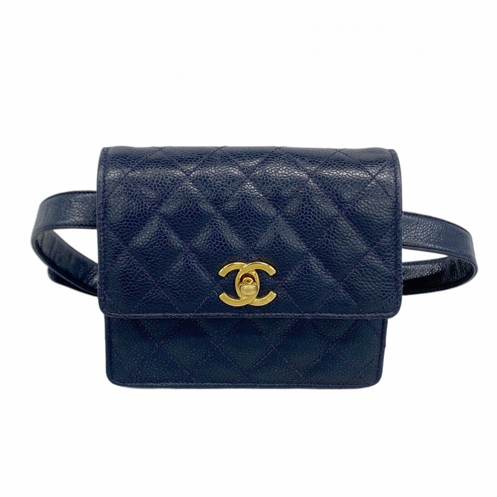Chanel Matelasse Navy Waist Bag 729168