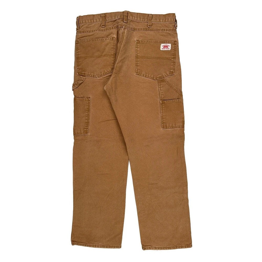 Unbranded Double Knee Carpenter Pants - 33W 31L Brown Cotton
