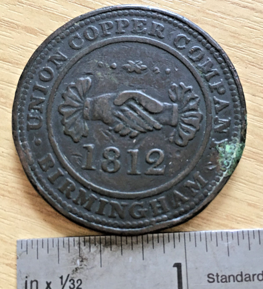 Union Copper Comy Birmingham, 1812, One Penny token for Public Accomodation JO3-image