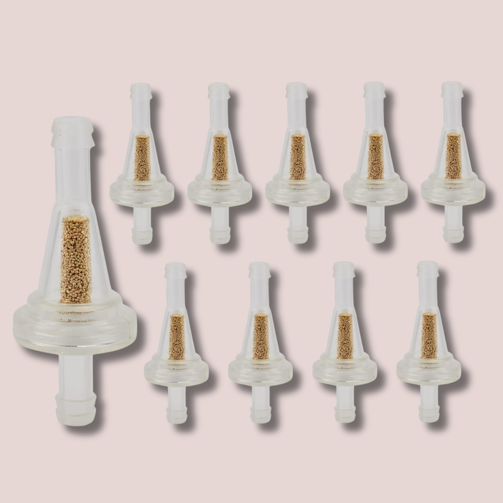 10x Motorcycle Inline Gas Fuel Filter 1/4 inch 6.3mm Fuel Line Dirt Bike ATV UTV