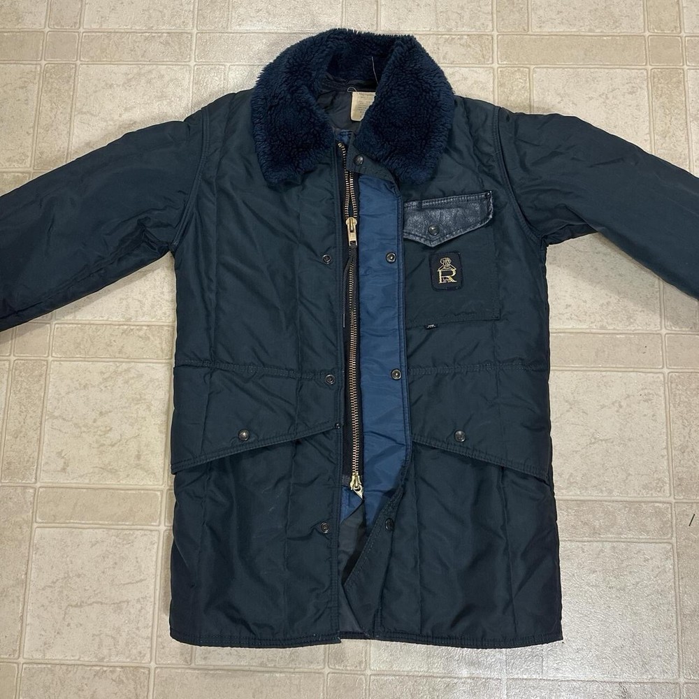 RefrigiWear Men's Jacket Style 342 Size X-small. USA Made EUC Navy Blue
