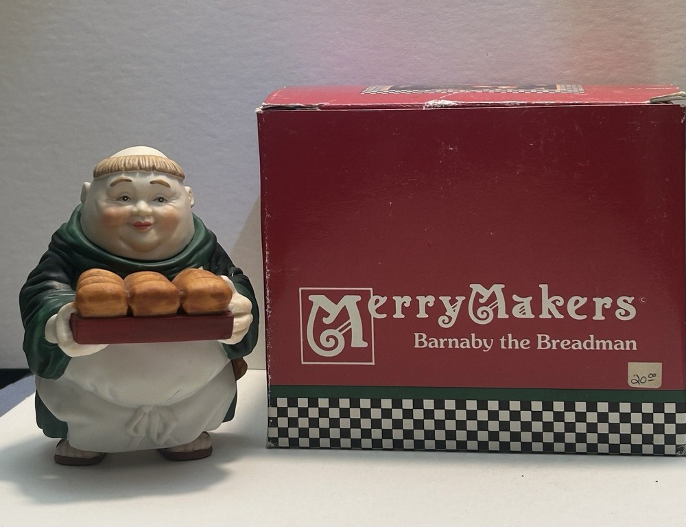VTG Dept. 56 Merry Makers Barnaby The Breadman Figurine Retired 1996 w/Box
