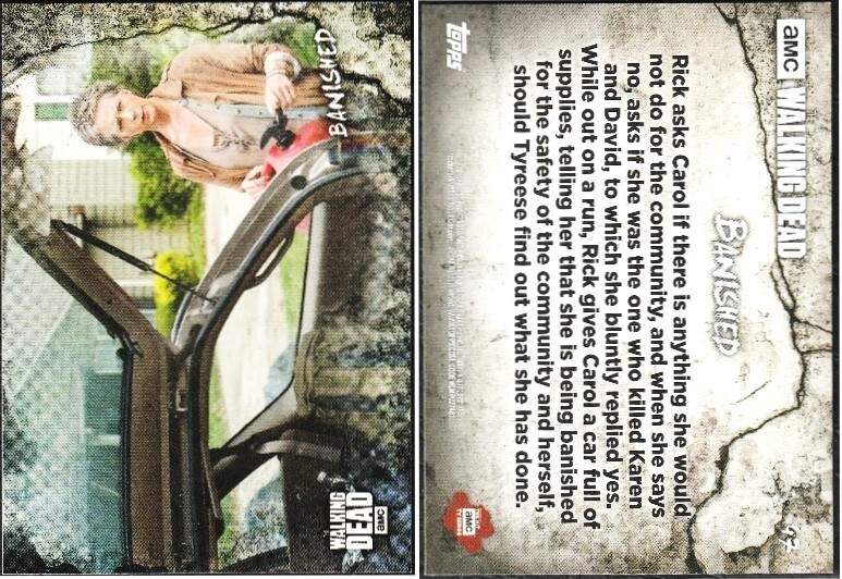 The Walking Dead | 2018 Topps Road to Alexandria | Carol Peletier Banished #47