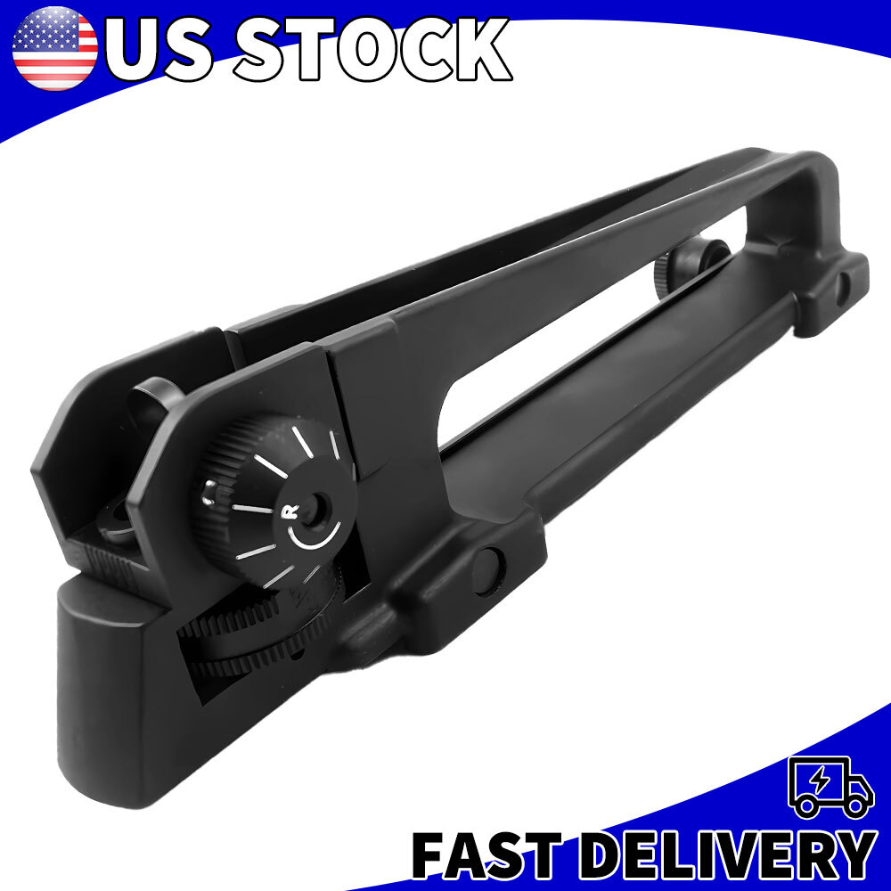 Metal Carry Handle Rear Sight Mount Removable Adjust Low Profile Mount Black US