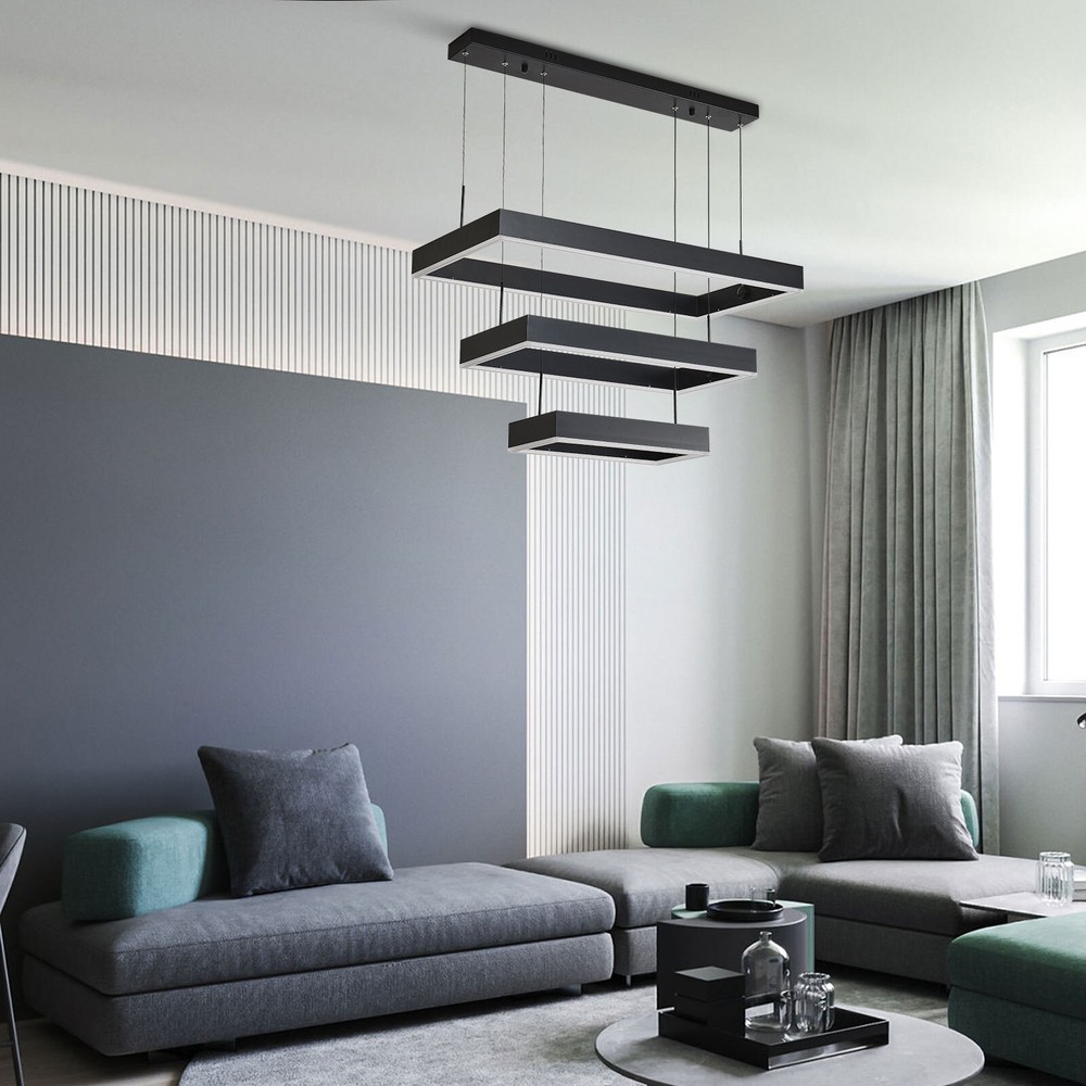 Modern Dimmable LED Chandelier Pendant Lamp with Remote Control