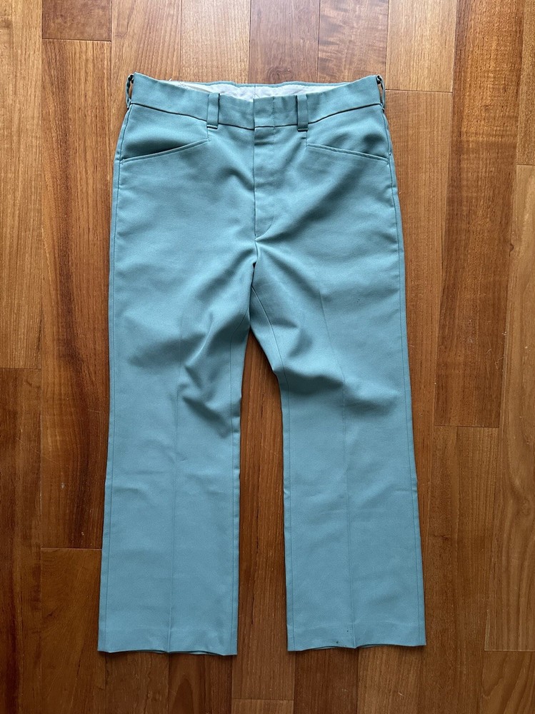 Vintage 70s Levi’s Pantela Baby Blue Trouser Dress Pants Women’s Size 16 USA