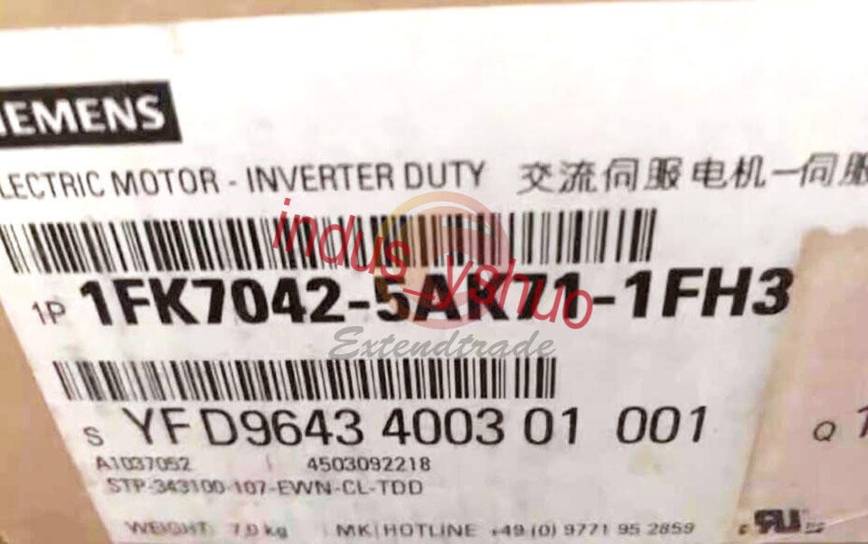 One New Siemens Servo Motor 1Fk7042-5Ak71-1Fh3