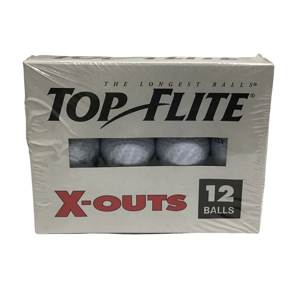 VTG Spalding Top-Flite X-Outs Golf Balls 1 Dozen (12 Balls) New Sealed USA