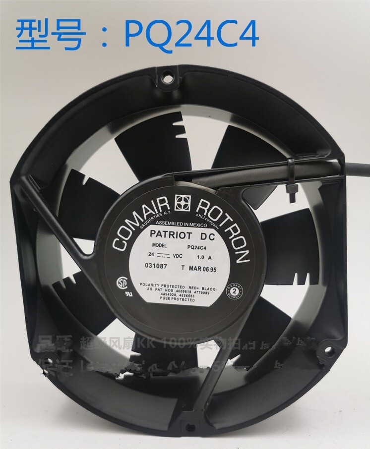 1 PCS  COMAIR   Fan  PQ24C4  DC 24V 1.0A  172*51MM 2 WIRE Aluminum frame fan #