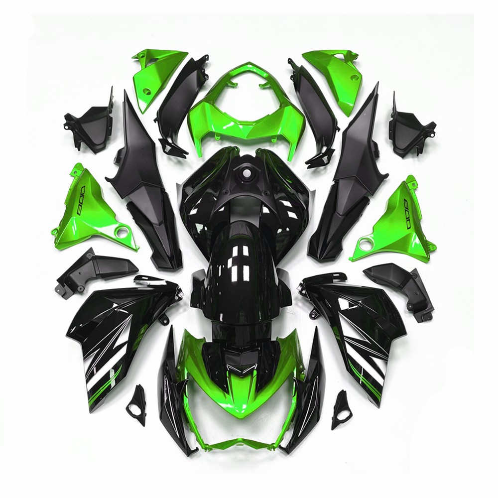 For Kawasaki Z800 2013-2018 ABS Injection Mold Bodywork Fairing Kit Green Black