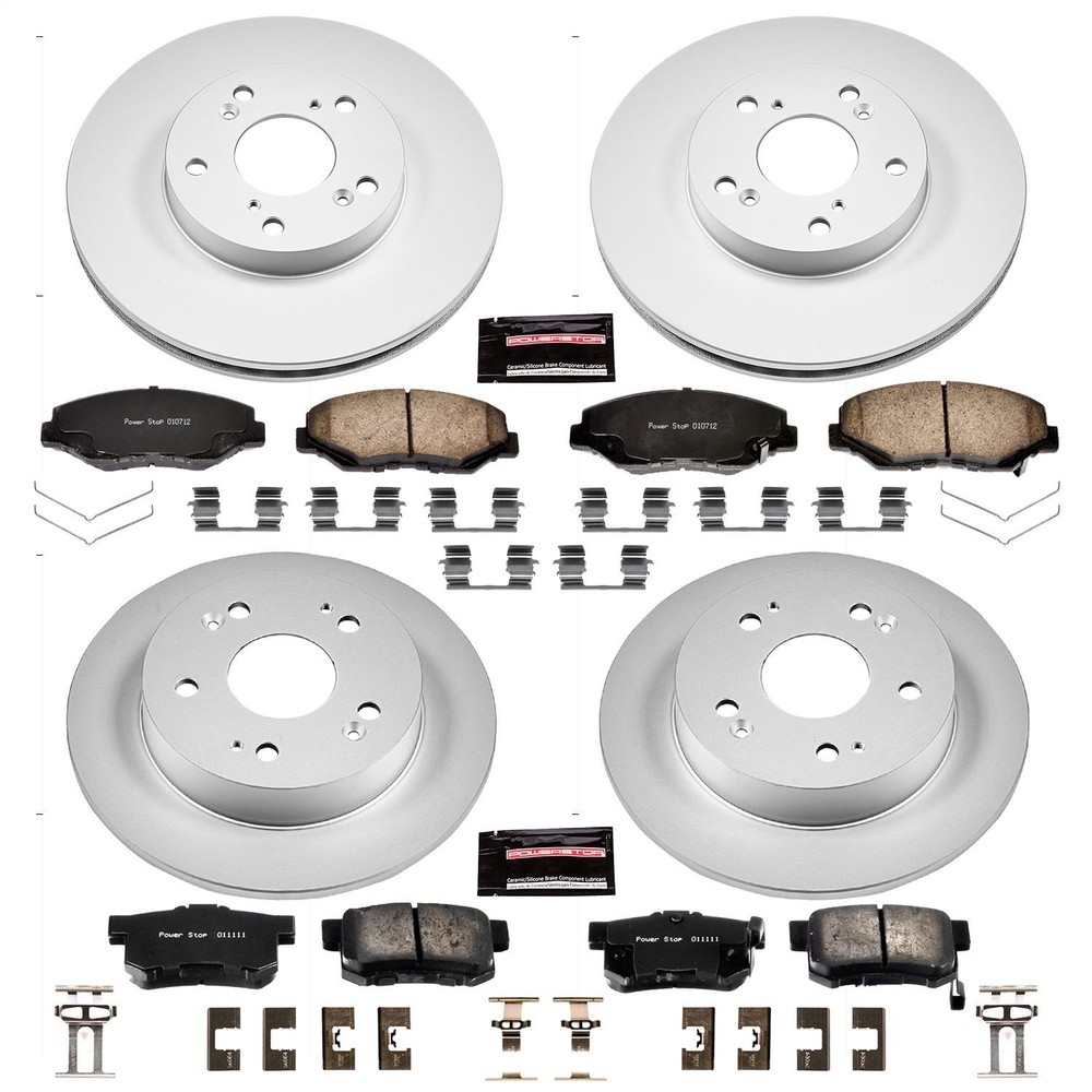 Power Stop CRK6781 Z17 Evolution Brake Kit with Genuine Geomet Coated Rotors And