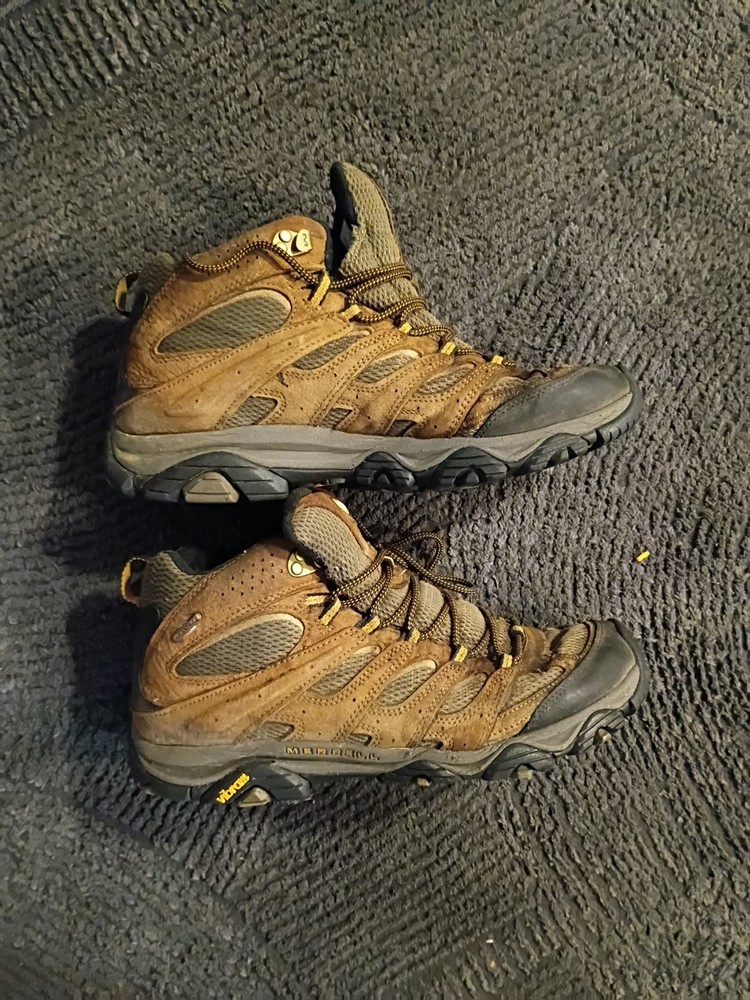 Merrell Men's Moab 3 Mid Waterproof Hiking Boot Size 11 Earth