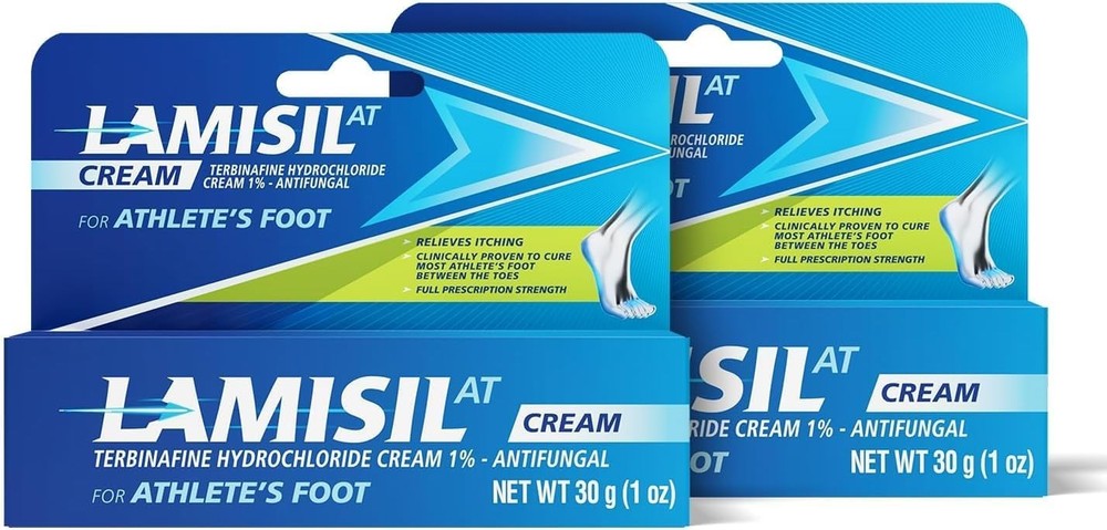 Lamisil 1% Athlete’s Foot Cream, Fast Relief Athlete’s Foot Treatment - 2PK