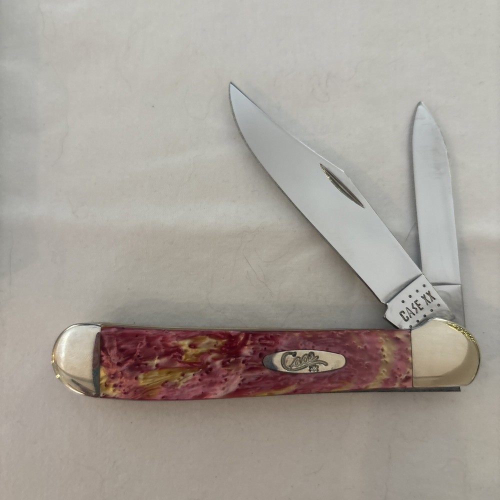Skeleton  Pink pre-handed copperhead case knife