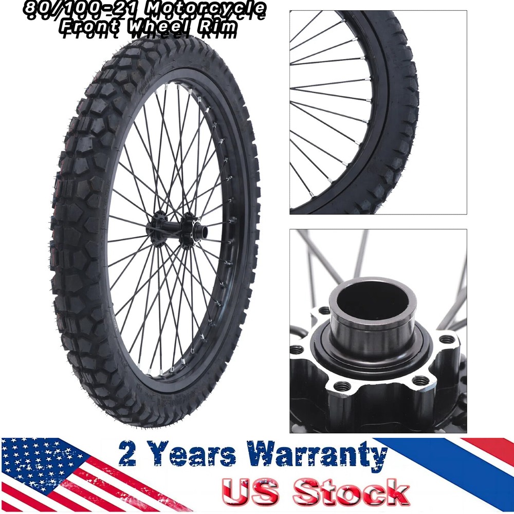 80/100-21 Motorcycle Front Wheel Rim For Ebike Electric Bicycle 48V-72V w/Tire
