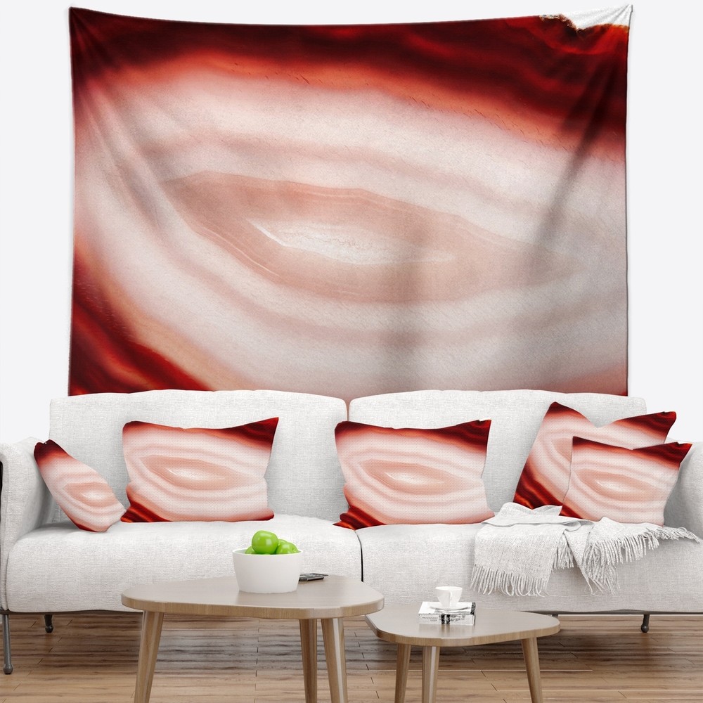 Designart 'Agate with Chalcedony Geological Crystal'  Small