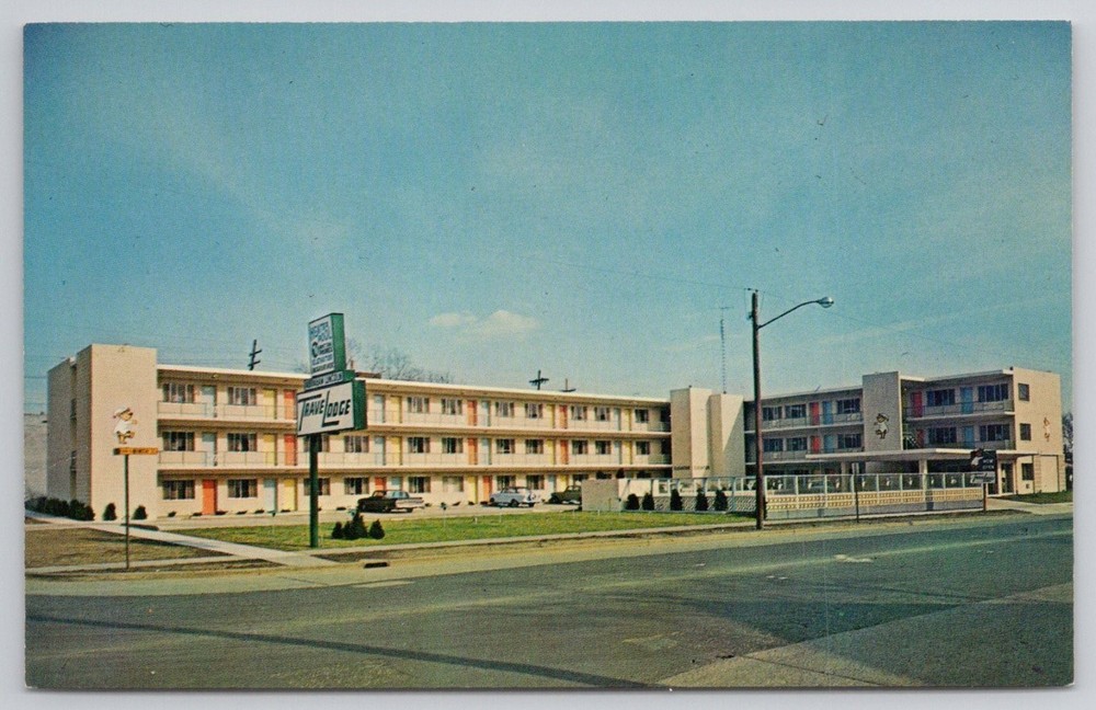Springfield IL Travelodge Motel Route 66 Lincoln's Home Vintage Postcard