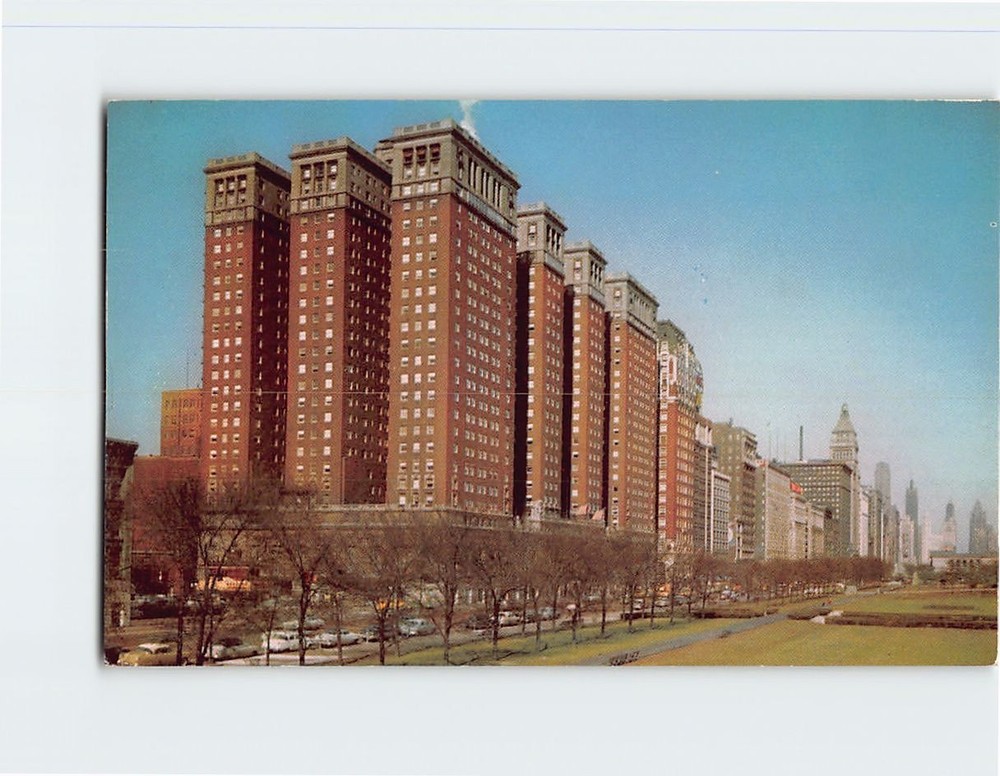 Postcard Conrad Hilton Hotel Chicago Illinois USA