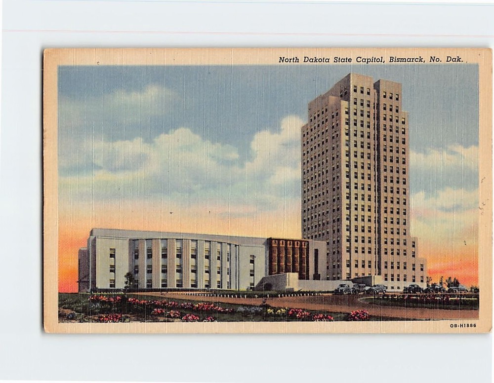 Postcard State Capitol Bismarck North Dakota USA
