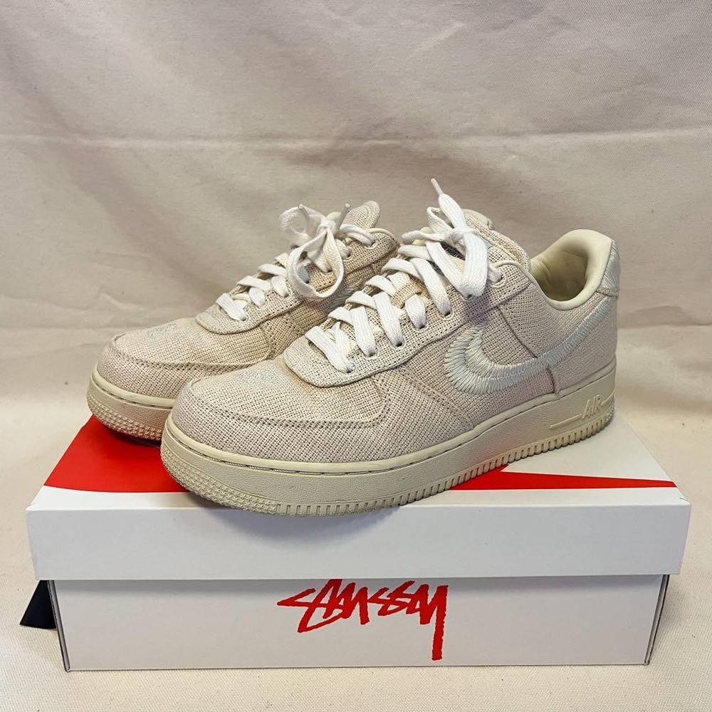 Stussy Nike Air Force 1 Low Size 8.5 Yellow Used