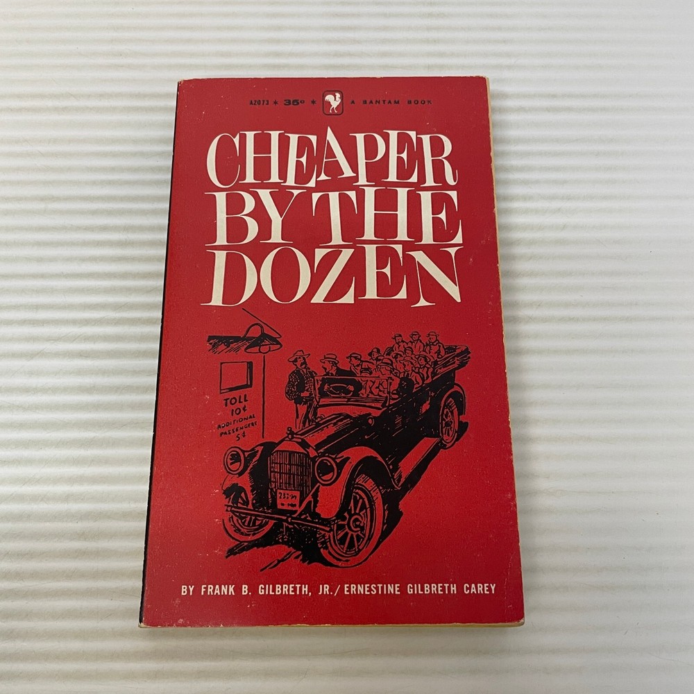 Cheaper By The Dozen Humor Biography Paperback Book by Frank B. Gilbreth 1959