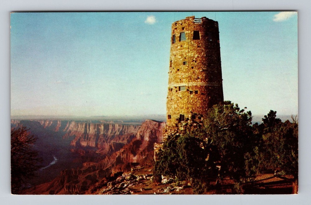 Arizona AZ Grand Canyon National Park The Watchtower Desert Vintage Postcard