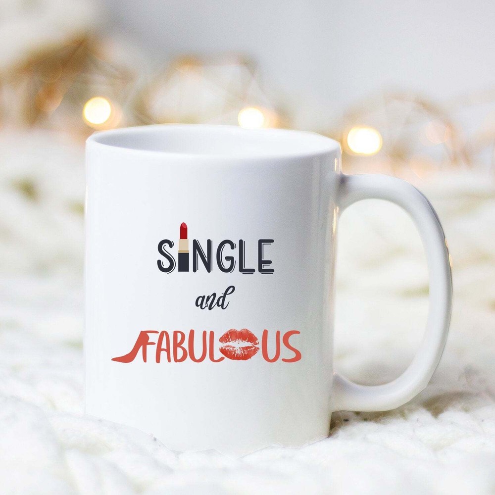 Single And Fabulous Feminist Mug - Girl Power Gift For Women