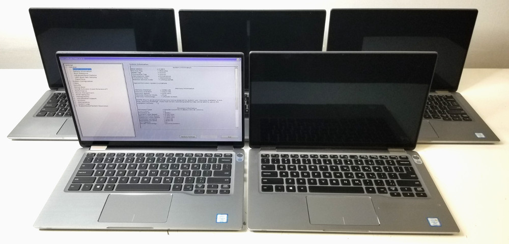 Lot of 5 Dell Latitude 7400 2-in-1 Intel i7-8665U 16GB RAM No OS/SSD/4 No Batt.