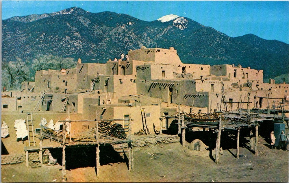 Dr Jim Stamps Postcard South Pueblo Taos