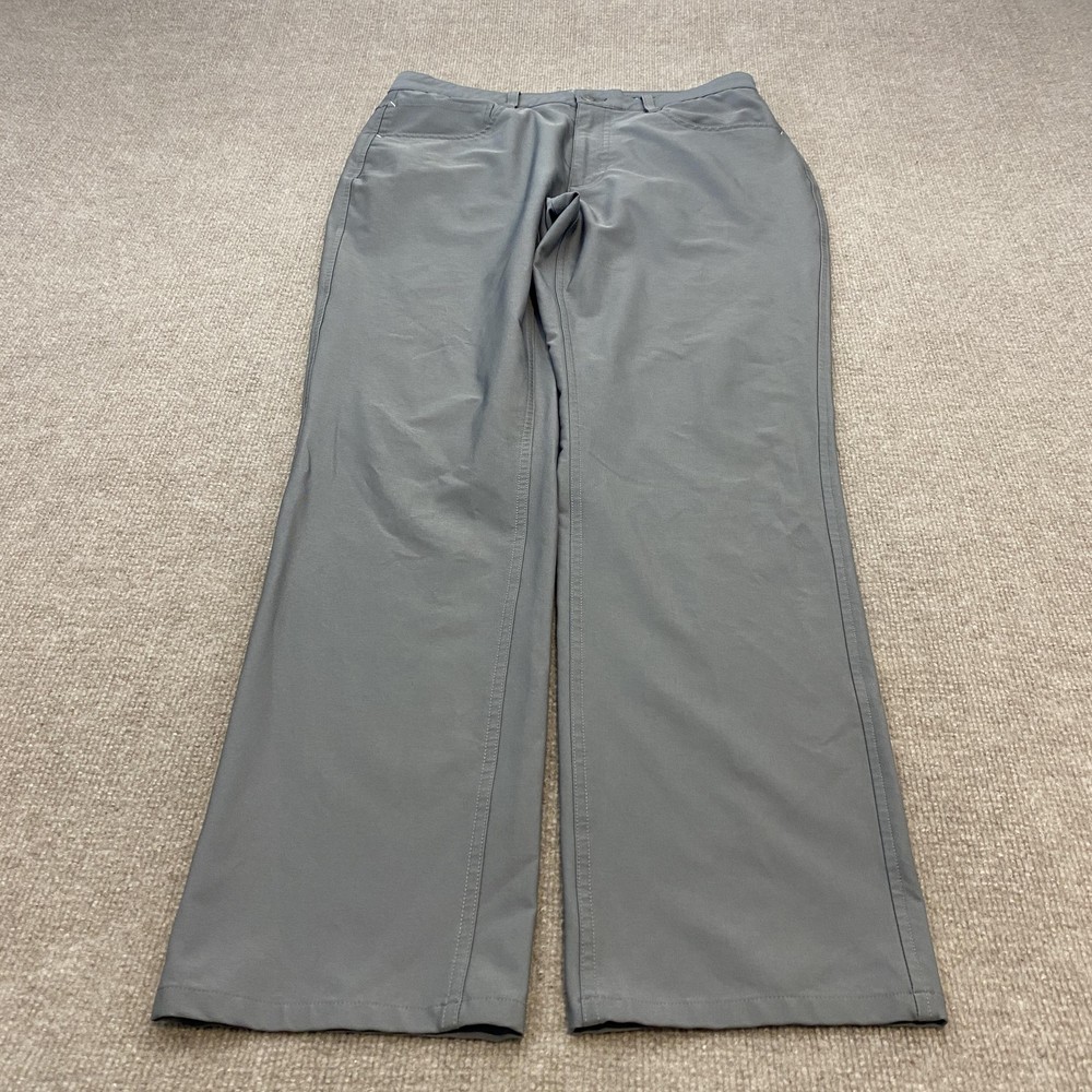 FootJoy Pants Mens 33x32 Gray Golf Performance Stretch Athletic Fit FJ Logo