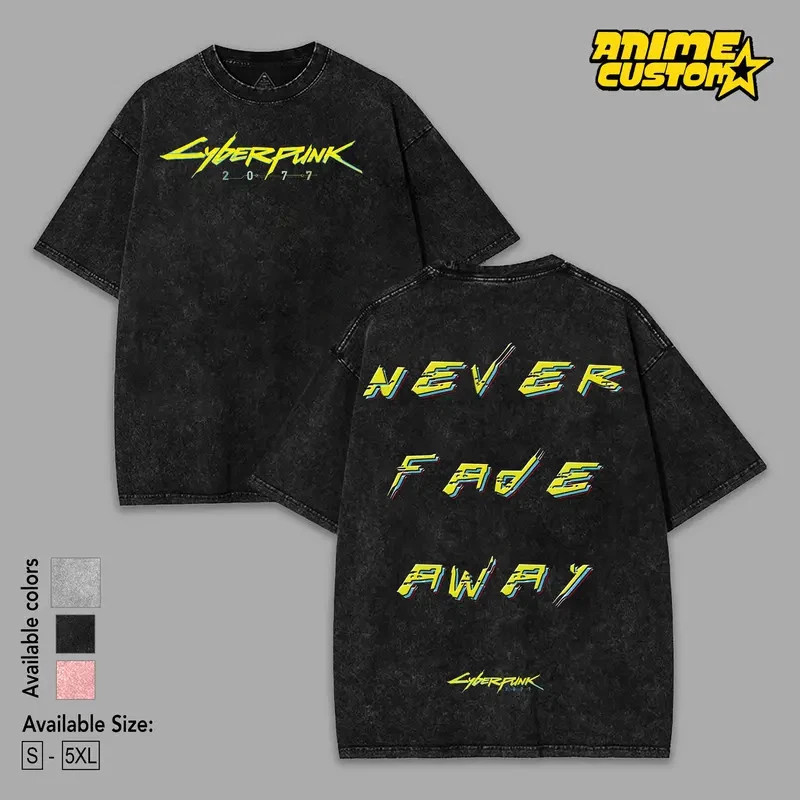 CyberPunk 2077 Acid T-Shirt Dark Anime Streetwear T-Shirt