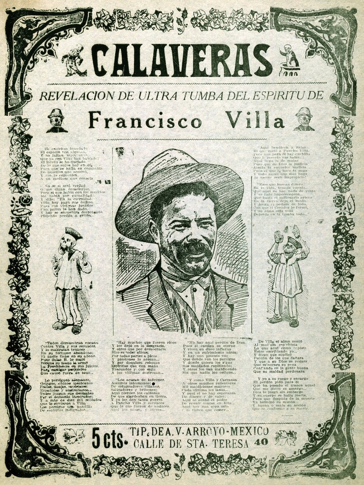 Decor Poster. Graphic Art Design. Calaveras. Mexican History. Home Design. 1058