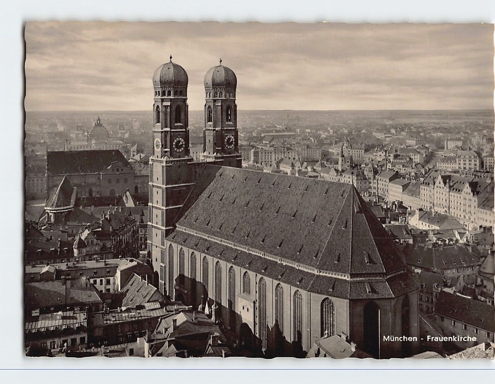 Postcard Frauenkirche Munich Germany