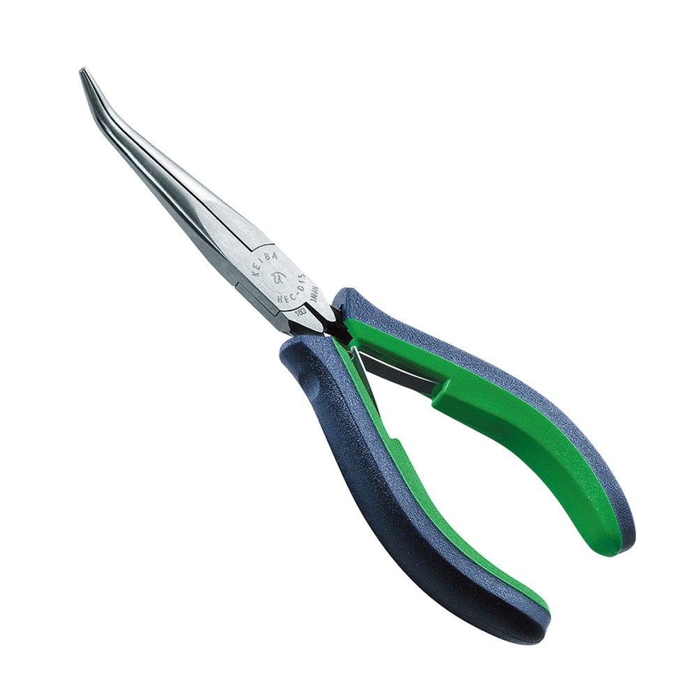 KEIBA  EXTRA LONG NOSE BENT PLIERS (148mm)  HEC-D15  MADE IN JAPAN NEW