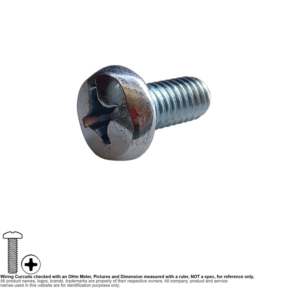 Screw Machine Pan Phillips Steel Zinc Metric M6 12mm M6-1.0x12  100pcs