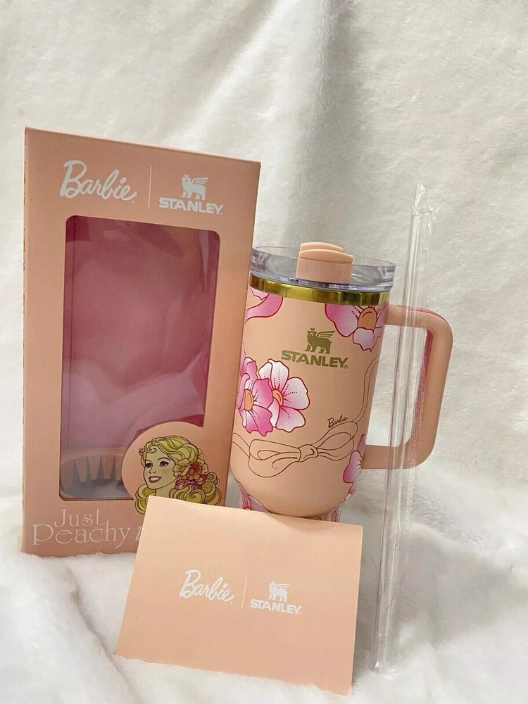 Barbie Stanley 80s Peaches N Cream 40oz Quencher Tumbler