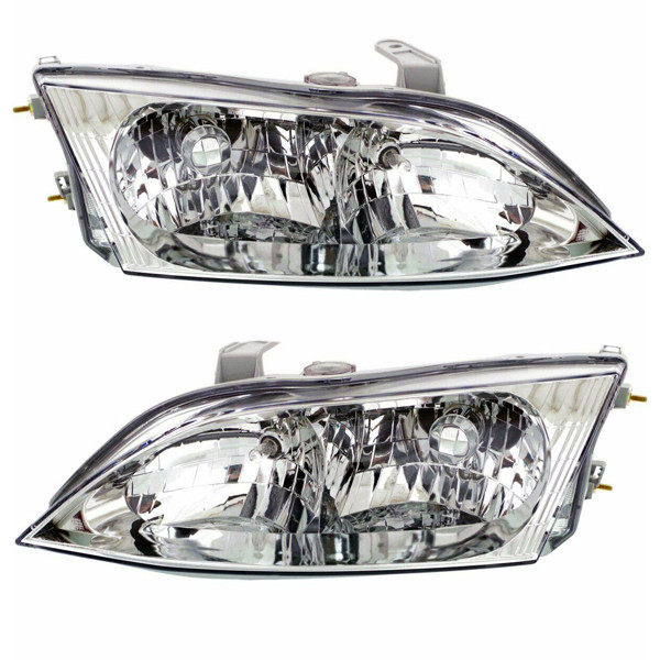 For 97-01 ES300 Halogen Headlight Headlamp Non-HID Head Light with Bulb SET PAIR