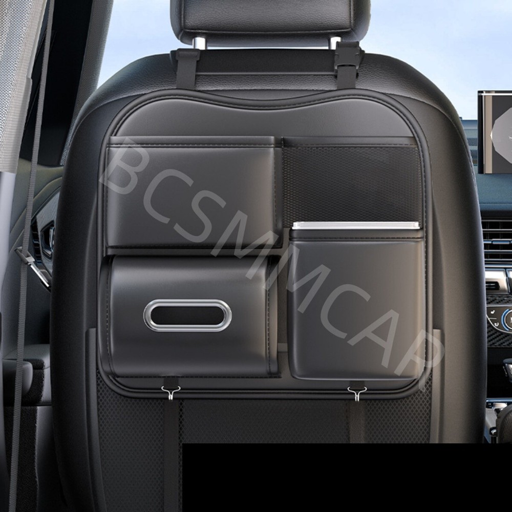 Car Back Seat Organizer Multi-Pocket Travel Storage Bag Glasses Phone Holder