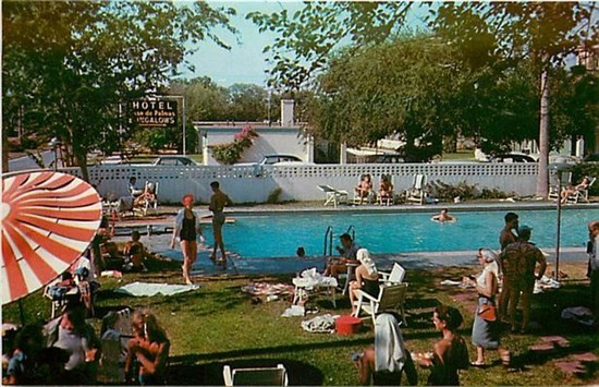 TX, McAllen, Texas, Casa de Palmas Hotel, Pool, Dexter No. 13476-B