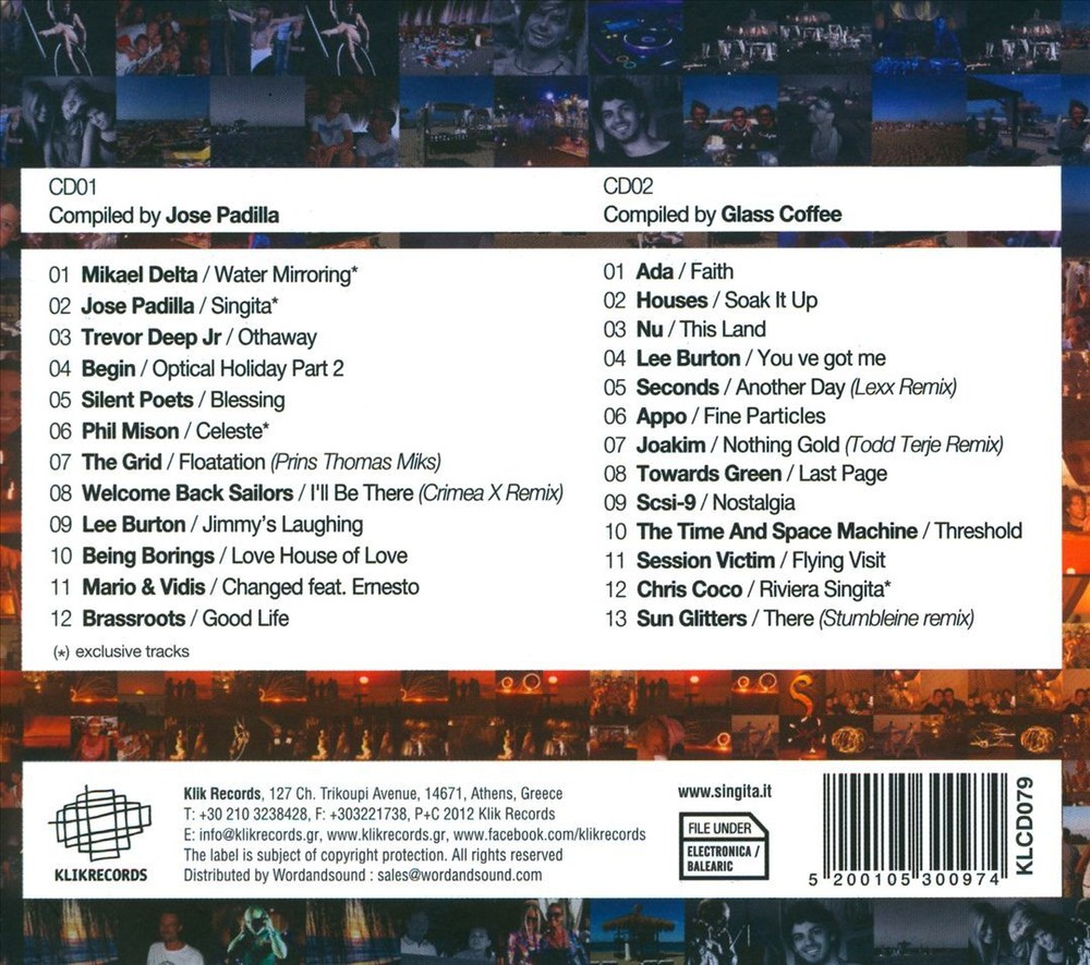 JOSÉ PADILLA & GLASS COFFEE SINGITA MIRACLE BEACH 10TH ANNIVERSARY NEW CD