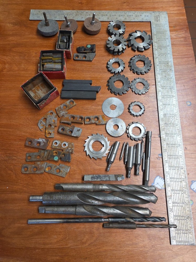 Misc Lath And Milling Cutters, Brown And Sharp, And Mill, Drill Bits, Machinist